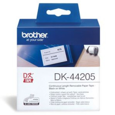 Brother DK44205 Continuous Paper Roll (Blk Print on Wht) 62mm x 30.48m Brother DK44205 Continuous Paper Roll (Blk Print on Wht) 62mm x 30.48m