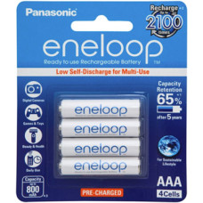 Panasonic Eneloop AAA 800mAh Rechargeable Batteries 4 Pack