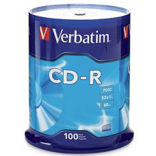 Verbatim CD-R 700MB 52x 100 Pack on Spindle