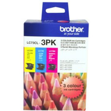 Brother LC73CL3PK CMY Colour Ink Cartridges (Triple Pack)