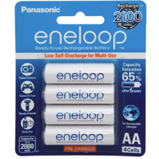 Panasonic Eneloop AA 2000mAh Rechargeable Batteries 4 Pack