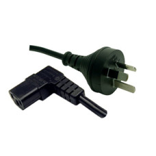 Power Cord - Right Angle 10A/250V IEC (F) to 3 Pin Power (M) 3m