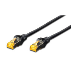 Digitus S-FTP CAT6A Patch Lead - 1M Black